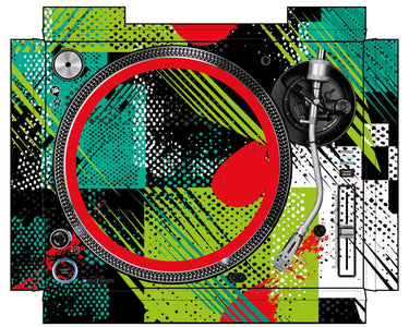 Pioneer DJ PLX 1000 Skin Fractor Green